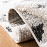 SAFAVIEH Area Rug 8x10 - Moroccan Tassel Shag Collection - Large - Ivory & Brown, Boho Design, Non-Shedding & Easy Cleaning, Plush Pile, Ideal for Living Room, Bedroom, Dining Space (MTS688A)