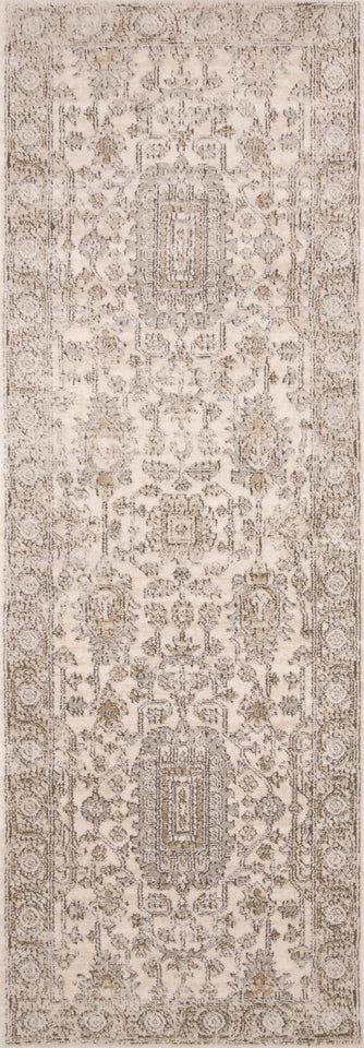 Loloi Teagan Collection TEA-03 Ivory/Sand 9'-9" x 13'-6" Area Rug, Large, Soft Neutral Rug, High-Traffic for Living Room, Bedroom, Home Office, Dining Area