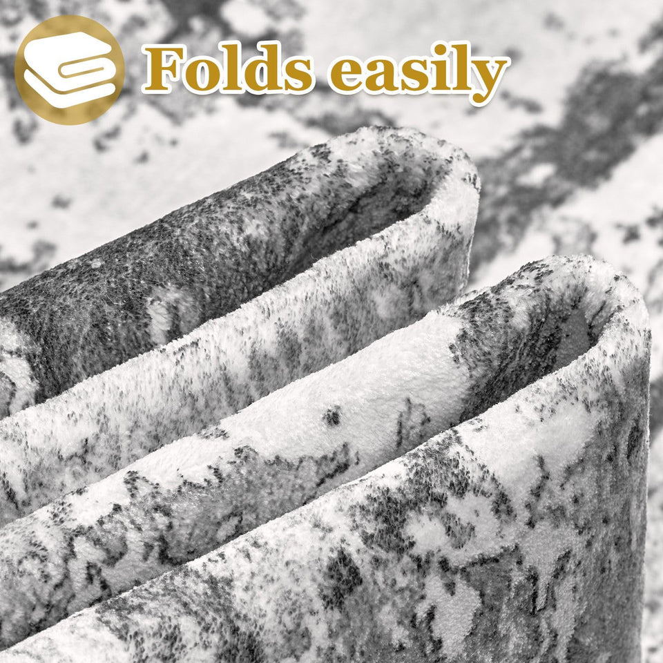 Area Rugs for Living Room: 12x15 Abstract Washable Rug Modern Neutral Large Soft Stain Resistant Non-Slip Backing Machine Table for Bedroom Dining Room Indoor Home Office Carpet - Gold Brown