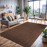 CAMILSON Easy Jute Rug 10x14, Indoor Outdoor Natural Color Fiber Area Rugs for Living Room Patio and Kitchen Rug Herringbone Woven Design Easy-Cleaning Washable Outside Carpet Alfombras 10 x 14