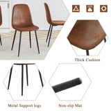 MUUOKY Dining Table Set for 4, Modern 55'' Wood Dinette Table Set for 4 with Fabric Dining Chairs,Table and Chairs Set of 4,Ideal for Kitchen Dining Room