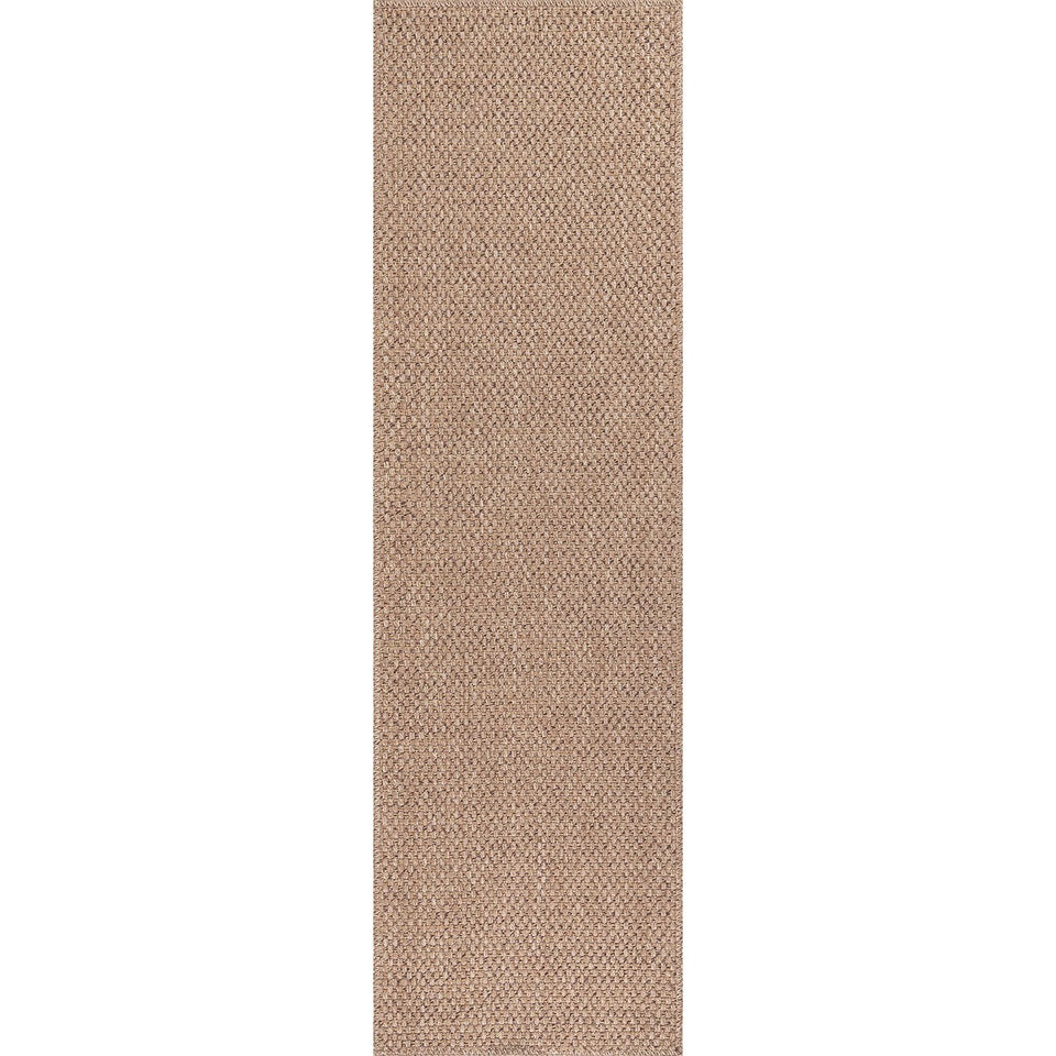 CAMILSON Easy Jute Rug 10x14, Indoor Outdoor Natural Color Fiber Area Rugs for Living Room Patio and Kitchen Rug Herringbone Woven Design Easy-Cleaning Washable Outside Carpet Alfombras 10 x 14