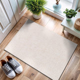 CAMILSON Easy Jute Rug 10x14, Indoor Outdoor Natural Color Fiber Area Rugs for Living Room Patio and Kitchen Rug Herringbone Woven Design Easy-Cleaning Washable Outside Carpet Alfombras 10 x 14