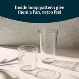 Libbey Ascent Tumbler and Rocks Drinking Glasses Set of 16, Glass Drinking Glasses with Curvature, Versatile Glassware Set for Parties and More