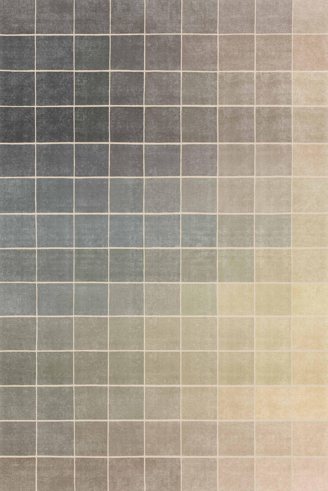 Neutral Living Room Rug - 10x14 Farmhouse Beige Brown Large Area Rug for Dining Room, Bedroom, Low Pile Lightweight Washable