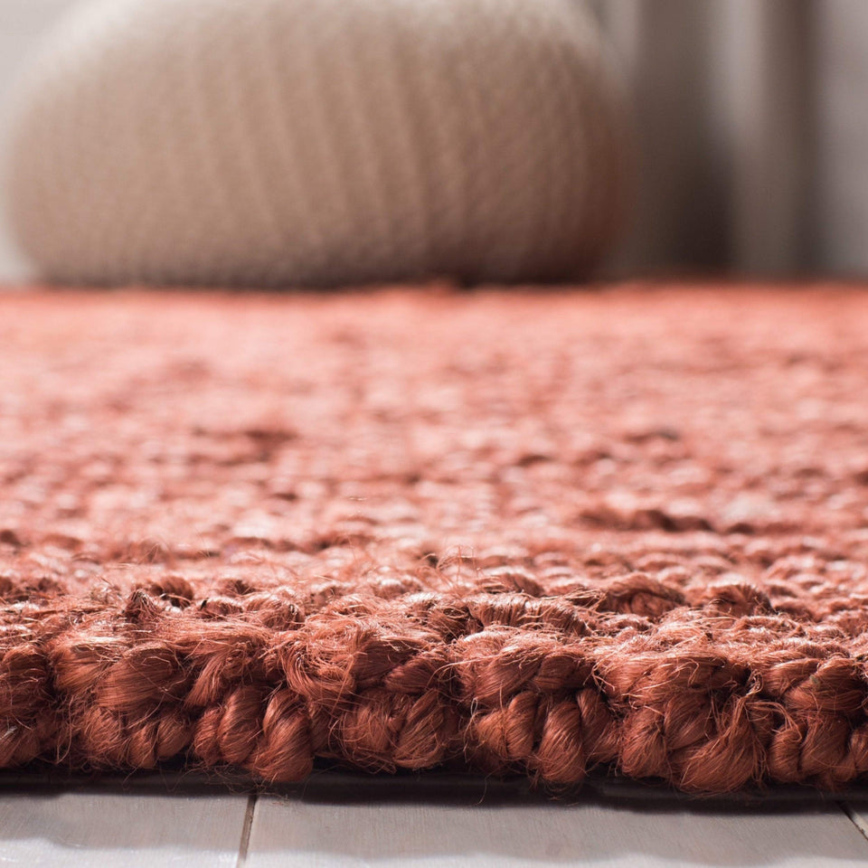 SAFAVIEH Area Rug 9x12 - Natural Fiber Collection - Large - Natural Brown, Handmade Jute, Farmhouse Style, Chunky Textured Thick Pile (NF447A)