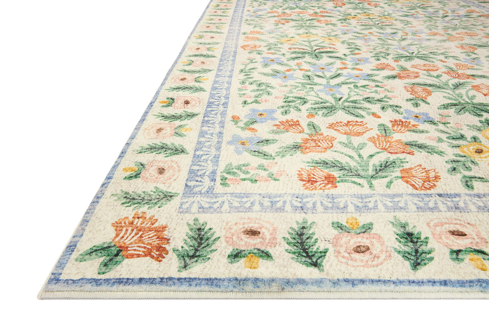 Loloi Rifle Paper Co. Eden Collection EDE-02 Mughal Garden Cream 7'-6" x 9'-6" Area Rug