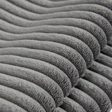 Sectional Cloud Boneless Sofa Couches for Living Room-113'' Beige 3 Seater U-Shaped Modern Lounge Couch-No Assembly Modular Corduroy Convertible Sponge Sleeper Sofas with Chaise for Home House