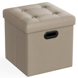 SONGMICS MAZIE Collection - 30 Inches Storage Ottoman Bench with Flipping Lid, Storage Chest Footstool, Load 660 lb, for Entryway, Living Room, Bedroom, Synthetic Leather, Black ULSF45BK