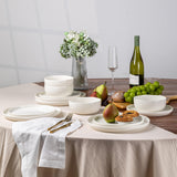 LeRatio Ceramic Dinnerware Sets for 6,Plates and Bowls Sets,Handmade Reactive Glaze Dishes Set,Chip Resistant and Scratch Resistant | Oven&Dishwasher & Microwave Safe-Blue(18PCS)