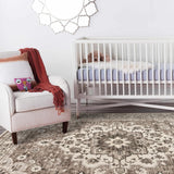 TOPRUUG Washable Oriental Area Rug - 12x15 Rugs for Living Room Soft Carpet for Bedroom Waterproof Floral Distressed Indoor Stain Resistant Non-Shedding Floor Carpets (Green, 12x15)