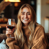 Hlukana Unbreakable Wine Glasses Set of 6, 16 oz Plastic Wine Glasses with Stem, BPA Free, Reusable Wine Glass for Poolside, Outdoors Camping Picnic Restaurants Home Bar Christmas Unique Gift