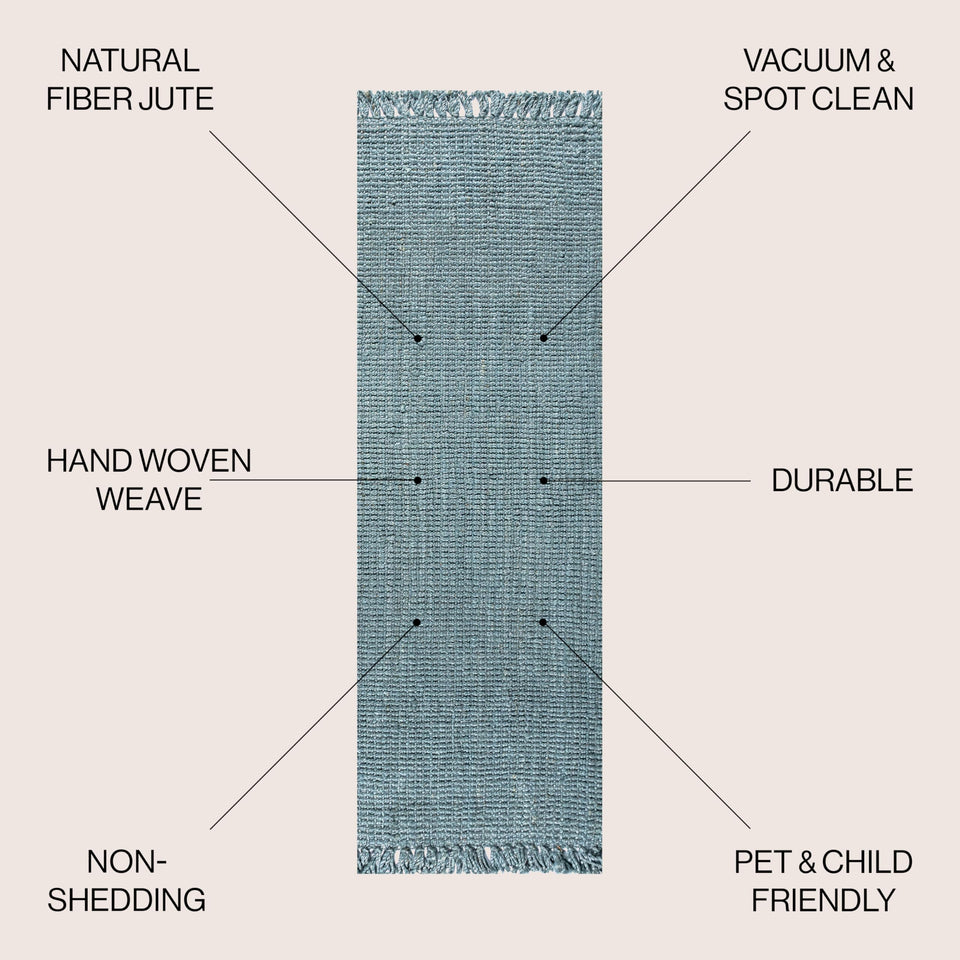 JONATHAN Y Handwoven Jute Fringe Natural Indoor Area Rug, 8x10, Pata, Bohemian, Rustic, Cottage, Easy-Cleaning for Living Room, Bedroom, Kitchen, Non-Shedding (NRF103A-8)