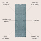JONATHAN Y Handwoven Jute Fringe Natural Indoor Area Rug, 8x10, Pata, Bohemian, Rustic, Cottage, Easy-Cleaning for Living Room, Bedroom, Kitchen, Non-Shedding (NRF103A-8)