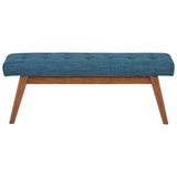 Amazon Basics Small Ottoman Foot Rest, Mid-Century Modern X Square Polyester Foot Stool, Linen, Ivory White, 18"D x 19.8"W x 18.3"H (Previously Rivet Brand)