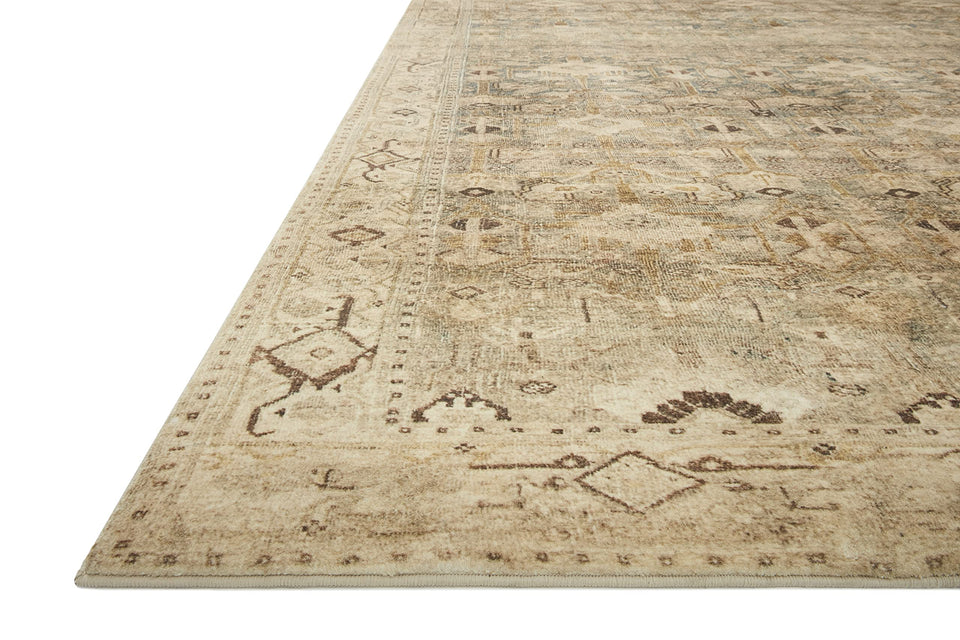 Loloi Margot Collection MAT-01 Antique/Sage 8'-6" x 11'-6" Area Rug, No-Shed Easy Clean Large Patterned Area Rug for Living Room, Bedroom, Dining Area