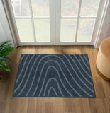 LUXE WEAVERS Modern Geometric Wave Cream 9x12 Area Rug