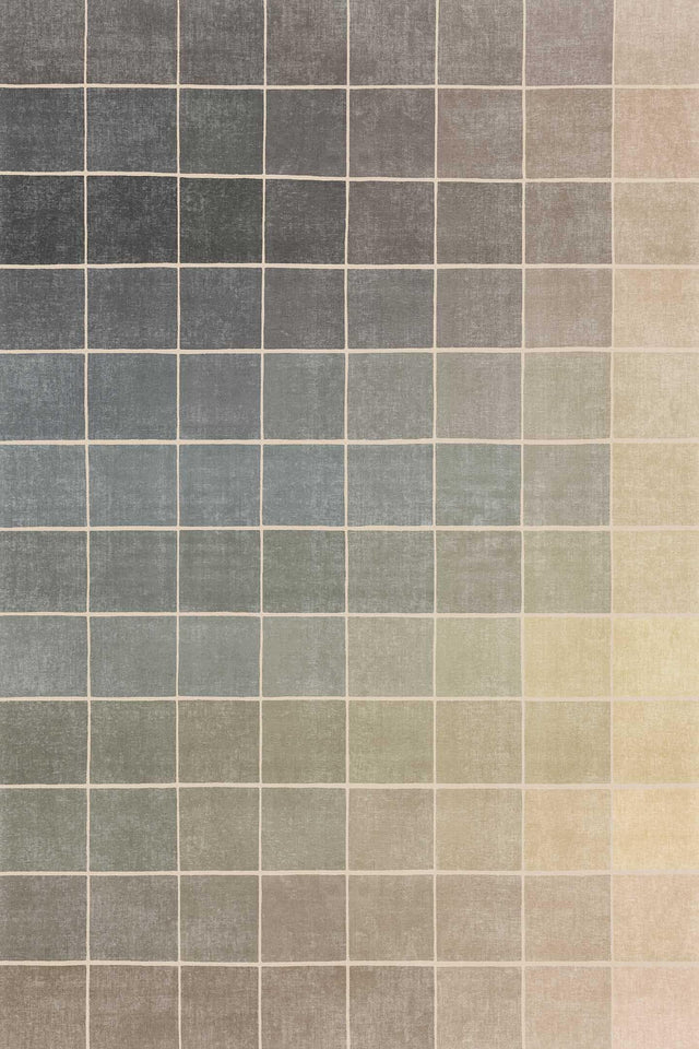 Neutral Living Room Rug - 10x14 Farmhouse Beige Brown Large Area Rug for Dining Room, Bedroom, Low Pile Lightweight Washable