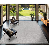 CAMILSON Easy Jute Rug 10x14, Indoor Outdoor Natural Color Fiber Area Rugs for Living Room Patio and Kitchen Rug Herringbone Woven Design Easy-Cleaning Washable Outside Carpet Alfombras 10 x 14