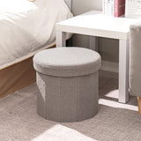 B FSOBEIIALEO Storage Ottoman Cube, Flowers Shaped Ottomans with Storage Foot Stool Footrest for Lving Room, Boucle Ottoman Seat for Dorm Room,Faux Teddy Fur, Cream White 12.6"x12.6"x12.6"