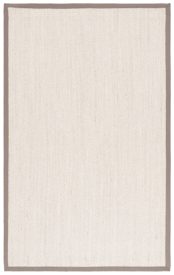 SAFAVIEH Area Rug 8x10 - Natural Fiber Collection - Large - Marble & Beige, Sisal, Woven Design with Border (NF143C)