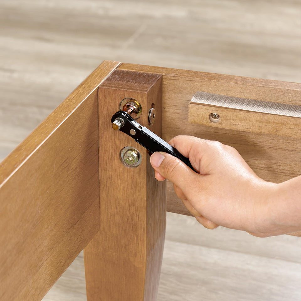 Mellow Naturalista Classic 12-Inch Solid Wood Platform Bed | Wooden Slats, No Box Spring Needed, Easy Assembly | Full, Espresso