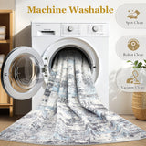 Area Rugs for Living Room: 12x15 Abstract Washable Rug Modern Neutral Large Soft Stain Resistant Non-Slip Backing Machine Table for Bedroom Dining Room Indoor Home Office Carpet - Gold Brown