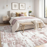 Area Rugs for Living Room: 12x15 Abstract Washable Rug Modern Neutral Large Soft Stain Resistant Non-Slip Backing Machine Table for Bedroom Dining Room Indoor Home Office Carpet - Gold Brown