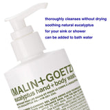 Malin + Goetz Rum Hand & Body Wash, 16 Fl. Oz. – Men & Women Natural Body Wash For All Skin Types, Foaming Hydrating Cleansing Gel, Cruelty-Free & Vegan