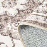 TOPRUUG Washable Oriental Area Rug - 12x15 Rugs for Living Room Soft Carpet for Bedroom Waterproof Floral Distressed Indoor Stain Resistant Non-Shedding Floor Carpets (Green, 12x15)