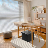 Bsketa Storage Ottoman, Folding Foot Stool with Thicker Foam Padded Seat Small Leather Storage Ottoman Bench Foot Rest for Living Room Foldable Coffee Table 17x13x13in,Black