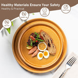 GBHOME Ceramic Dinnerware Sets for 8, 24 Pieces Stoneware Plates and Bowls Sets, Scratch Resistant Dishes, Dishwasher & Microwave Safe, Reactive Glaze-Green Wheat