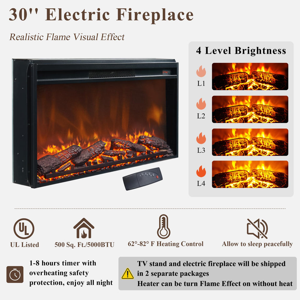 JXQTLINGMU Farmhouse TV Stand for 75+ Inch TV, 32" Tall Entertainment Center w/4 Drawers & Sliding Barn Door, Rustic Media Console w/Storage Shelves, 66" Wood Television Stand for Living Room, Brown