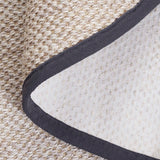 SAFAVIEH Area Rug 8x10 - Natural Fiber Collection - Large - Marble & Beige, Sisal, Woven Design with Border (NF143C)