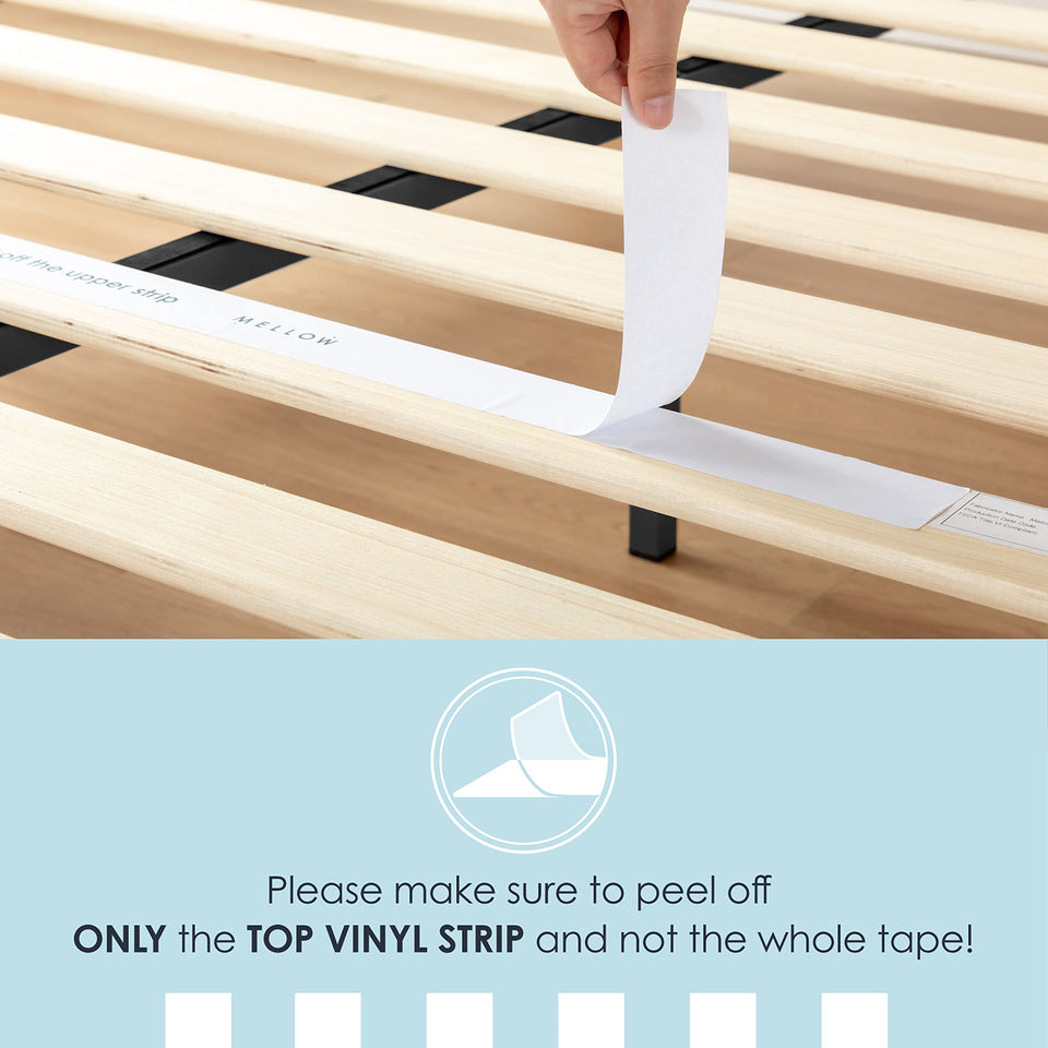 Mellow Naturalista Classic 12-Inch Solid Wood Platform Bed | Wooden Slats, No Box Spring Needed, Easy Assembly | Full, Espresso