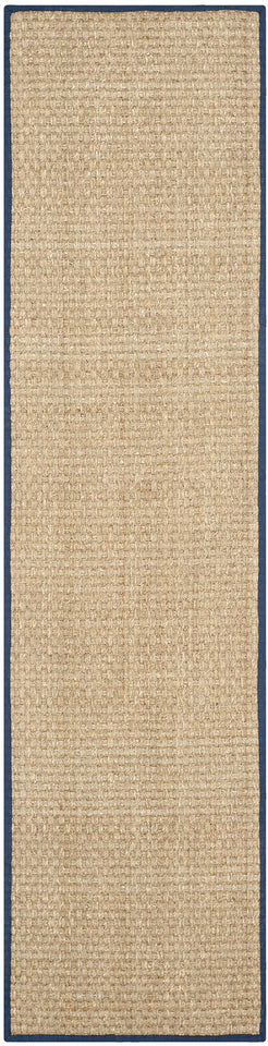 SAFAVIEH Area Rug 8x10 - Natural Fiber Collection - Large - Natural & Beige, Seagrass, Basketweave Pattern (NF114A)