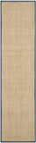 SAFAVIEH Area Rug 8x10 - Natural Fiber Collection - Large - Natural & Beige, Seagrass, Basketweave Pattern (NF114A)