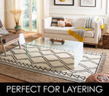 SAFAVIEH Area Rug 9x12 - Natural Fiber Collection - Large - Natural Brown, Handmade Jute, Farmhouse Style, Chunky Textured Thick Pile (NF447A)