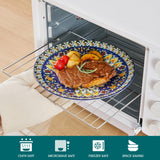 vancasso 24 Pieces Dinnerware Sets, Plates and Bowls Set, Porcelain Dishes Set for 6, Microwave and Dishwasher Safe, Scratch Resistant, Bohemian Style Dining Ware Service for 6, Series SIMI