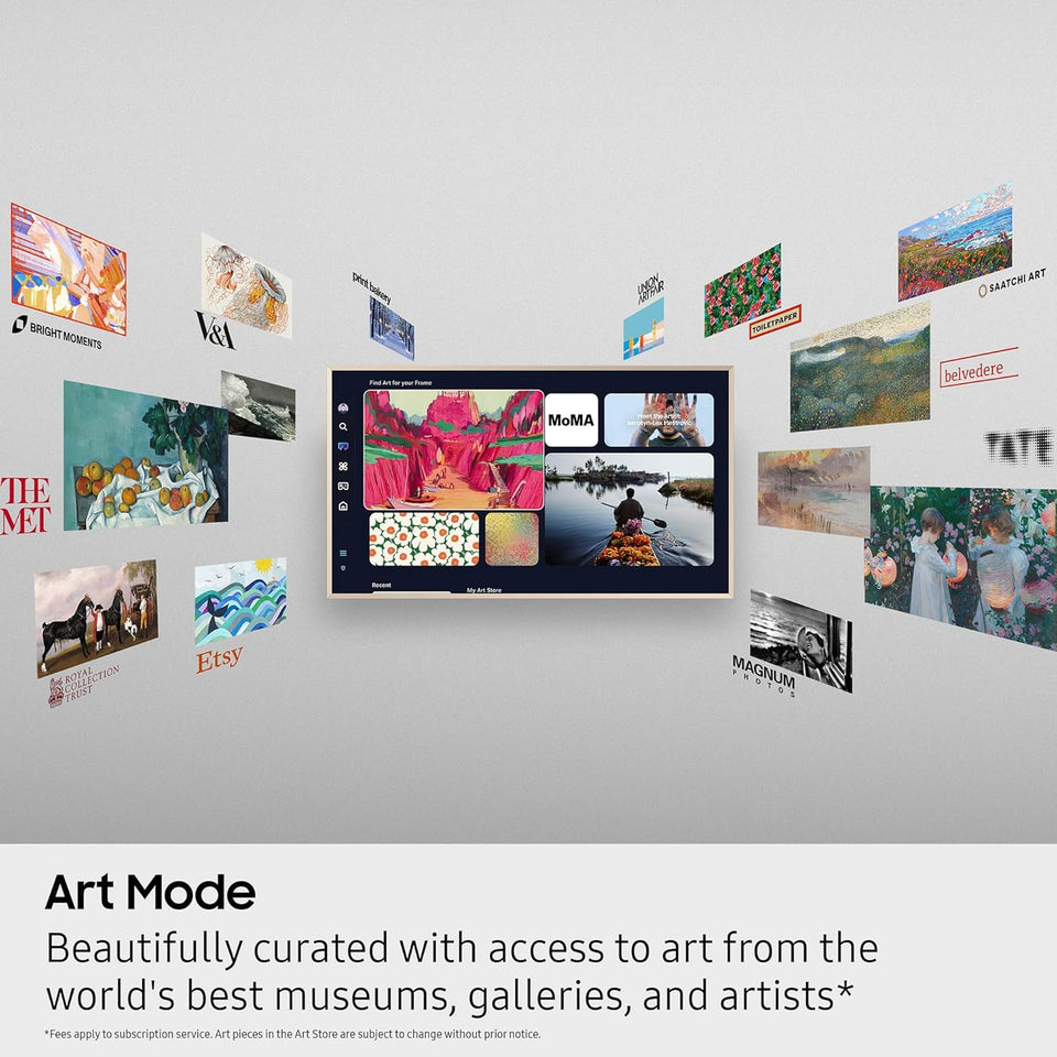 Samsung 55-Inch Class The Frame LS03F 4K QLED Smart TV (2025 Model) Slim Fit Wall Mount, Modern Frame Design, NQ4 AI Gen2 Processor, Art Mode, Artful Picture Quality, Samsung Vision AI, Alexa Built-in