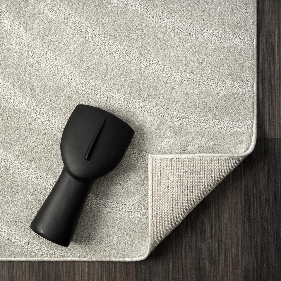 LUXE WEAVERS Modern Geometric Wave Cream 9x12 Area Rug