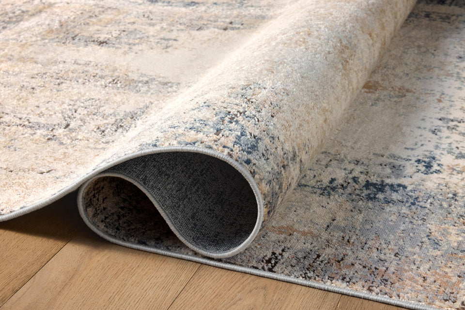 Loloi Teagan Collection TEA-03 Ivory/Sand 9'-9" x 13'-6" Area Rug, Large, Soft Neutral Rug, High-Traffic for Living Room, Bedroom, Home Office, Dining Area