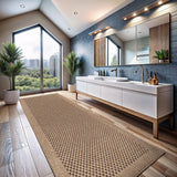 CAMILSON Easy Jute Rug 10x14, Indoor Outdoor Natural Color Fiber Area Rugs for Living Room Patio and Kitchen Rug, Sisal Boho Woven Design, Easy-Cleaning, Washable Outside Carpet Alfombras (10 x 14)