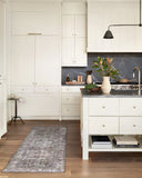 Loloi Layla Collection LAY-03 Olive/Charcoal 9'-0" x 12'-0" .13" Thick Area Rug, Soft, Durable, Vintage Inspired, Distressed, Low Pile, Non-Shedding, Easy Clean, Printed, Living Room Rug