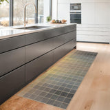 Neutral Living Room Rug - 10x14 Farmhouse Beige Brown Large Area Rug for Dining Room, Bedroom, Low Pile Lightweight Washable