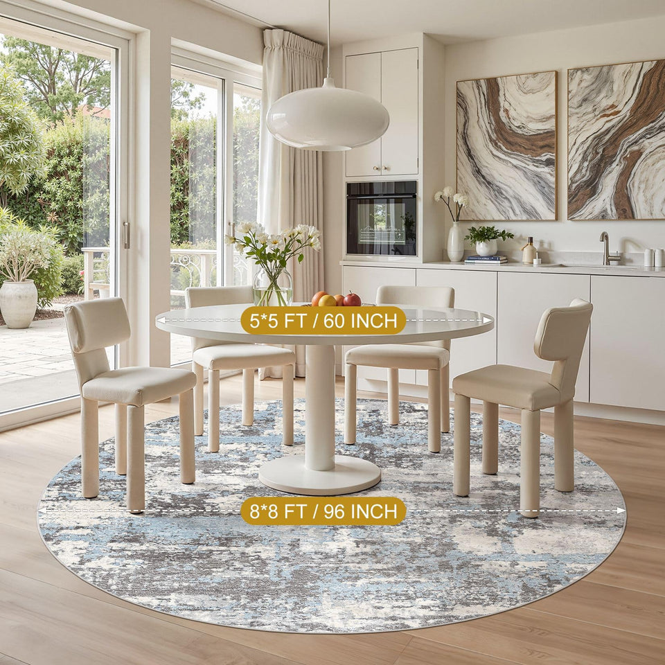 Area Rugs for Living Room: 12x15 Abstract Washable Rug Modern Neutral Large Soft Stain Resistant Non-Slip Backing Machine Table for Bedroom Dining Room Indoor Home Office Carpet - Gold Brown