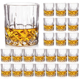 Triplorare Whiskey Glasses Set of 6, 11 OZ Old-Fashioned, Rum & Scotch Glasses