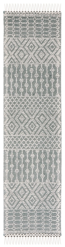 SAFAVIEH Area Rug 8x10 - Natura Collection - Large - Ivory, Handmade Wool, Moroccan Boho Fringe Design, Ideal for Living Room, Bedroom, Dining Space (NAT852B)