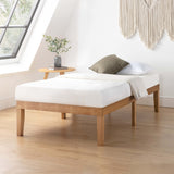 Mellow Naturalista Classic 12-Inch Solid Wood Platform Bed | Wooden Slats, No Box Spring Needed, Easy Assembly | Full, Espresso