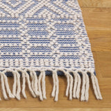 SAFAVIEH Area Rug 8x10 - Natura Collection - Large - Ivory, Handmade Wool, Moroccan Boho Fringe Design, Ideal for Living Room, Bedroom, Dining Space (NAT852B)